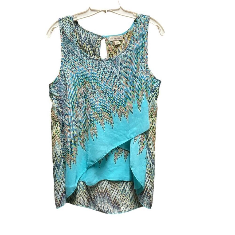 Live & Let Live size M boho layered look tank top.